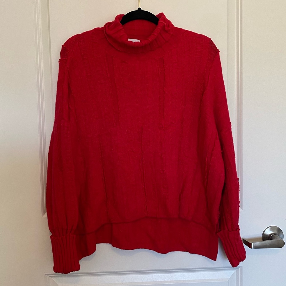 Gilli Vibrant Red Cowl Neck Sweater